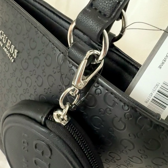 GUESS Black Patterned Tote - Picture 12 of 13